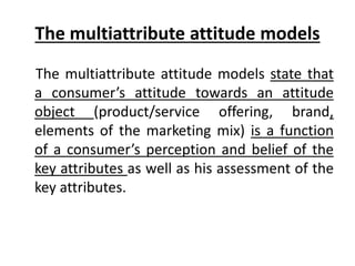 Multi attribute attitude model | PPTX