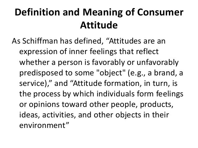 Multi attribute attitude model