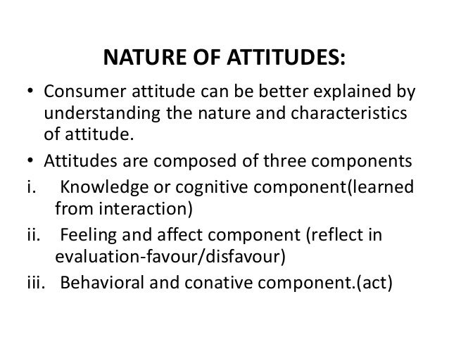 Multi attribute attitude model