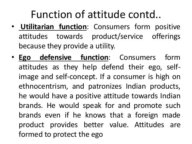 Multi attribute attitude model