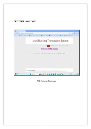 31
CUSTOMER HOMEPAGE:
7.12 Customer Homepage
 