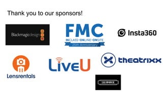 Thank you to our sponsors!
 