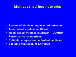 Multicast in computer Architecture | PPT | Computer Networking | Computing