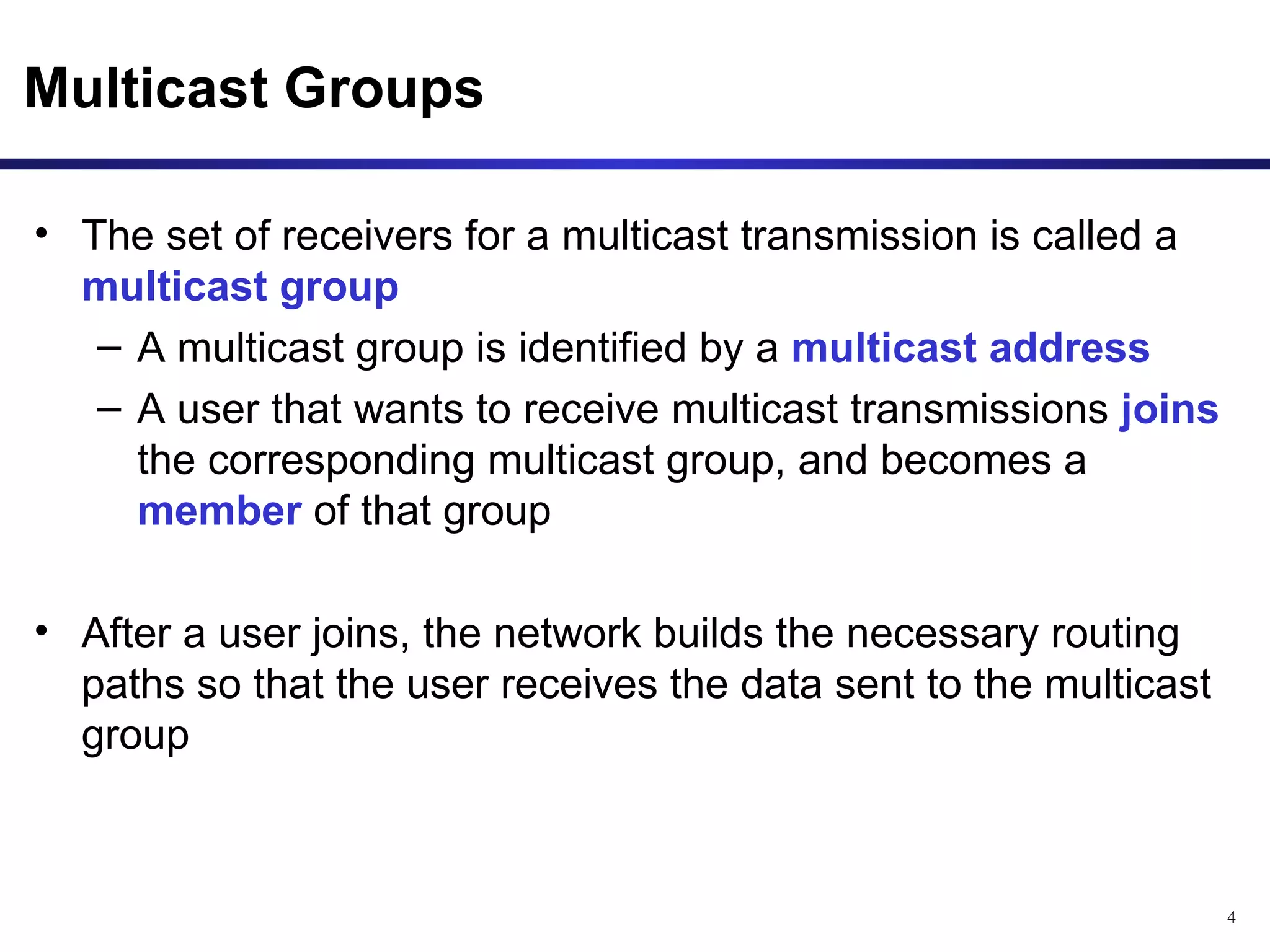 Multicast Routing Protocols | PPT | Computer Networking | Computing