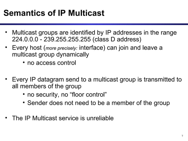 Multicast Routing Protocols | PPT