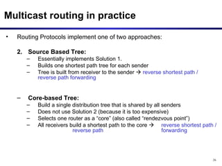 Multicast Routing Protocols