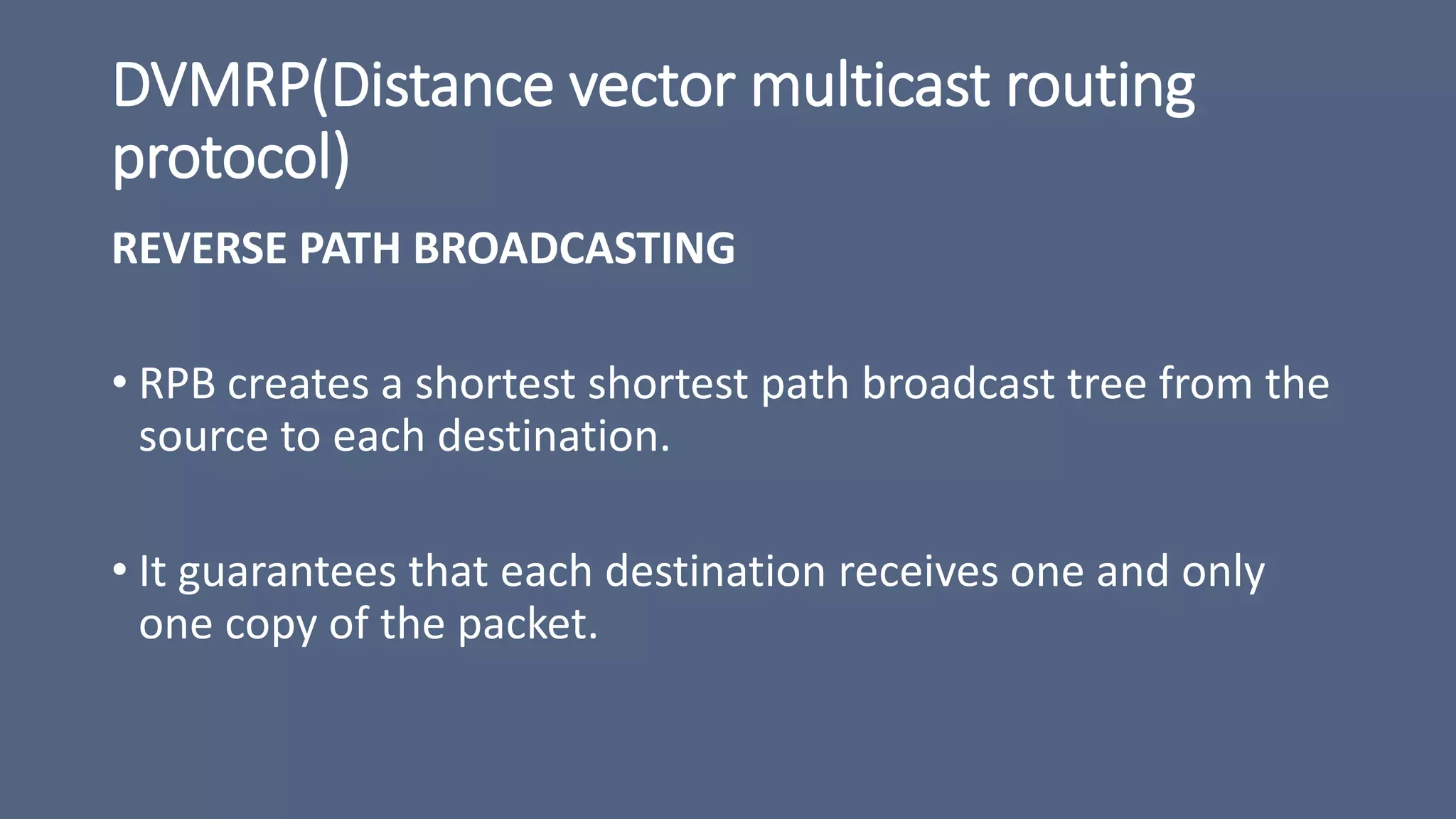Multicast routing protocols | PPT