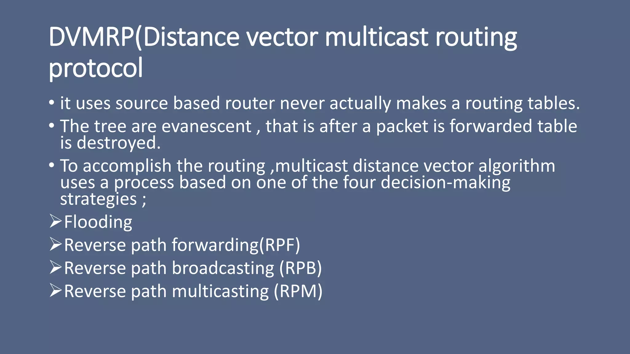 Multicast routing protocols | PPTX