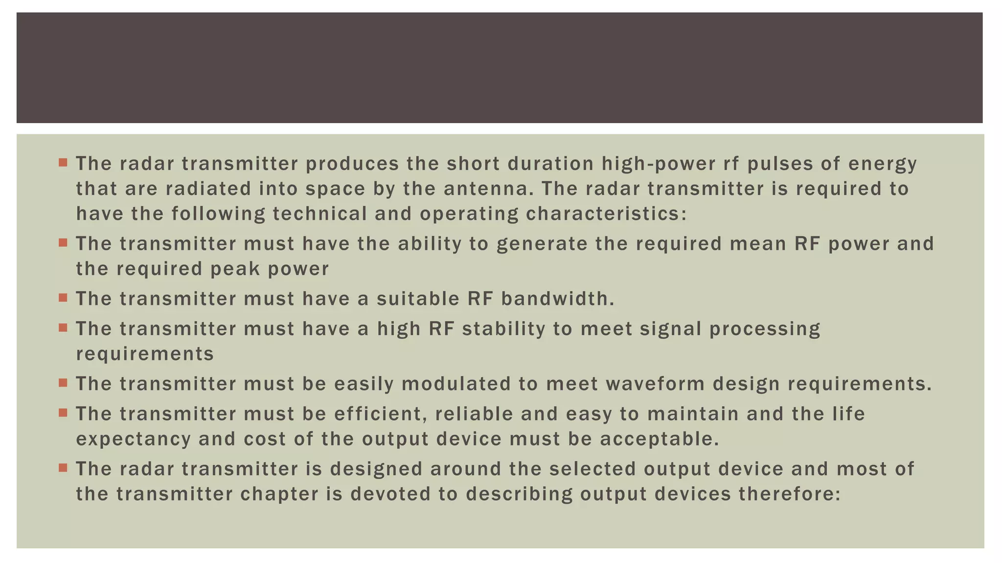 Types of klystron Amplifier PPT