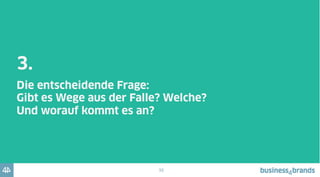 36
Die Lösung ist „ganz einfach“:
Es gewinnt (und überlebt), wer überproportional „performed“...
Nicht die Mitte
verschwindet –
sondern das
Mittelmaß!
 