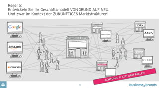 43
Regel 6:
Seien Sie streng mit sich selbst.
Stellen Sie die Frage: Was würde wirklich fehlen, wenn es uns nicht mehr gäbe?
 