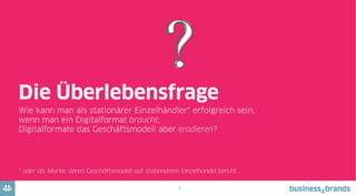 8
Grundlage aller Lösungen:
Sich dem Problem der Multichannelfalle in seiner Dramatik stellen!
 