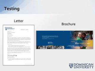 Testing

    Letter
             Brochure
 