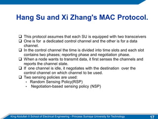 Multi Channel Protocols In Cognitive Radio Networks | PDF