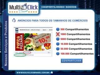 Rede Social
• 73 milhões de Brasileiros têm
acesso ao Facebook
• O Brasil é o 2 País que mais
utiliza o Facebook
• Registra 260 bilhões de visualizações
de páginas por mês
Facebook: 1 bilhão de usuários com
contas ativas em todo mundo.
 