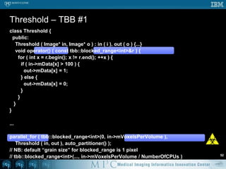 Comparison46Language specific (Java)+ Fine-grain control+ Cross-platform easy(?)+ Many constructs+/- Language-specificThreads (C/C++)+ Fine-grain control Not cross-platform