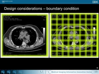 Threshold – TBB #4	63class doAD {	  public:    static tbb::atomic<int> sProgress;    static tbb::spin_mutexmMutex;doAd ( ... ) {...}    void reportProgress ( int p ) { ... }    void operator() ( const tbb::blocked_range3d<int,int,int>& r ) {      for ( int z = r.pages().begin(); z != r.pages().end(); z++ ) {tbb::spin_mutex::scoped_lock lock ( mMutex );sProgress++;reportProgress ( sProgress );        for ( int y = r.rows().begin(); y != r.rows.end(); y++ ) {          for ( int x = r.cols().begin(); x != r.cols().end(); x++ ){          ...  } };...doAD::sProgress = 0;parallel_for (...);