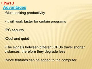 Single Core Computer Multitask Multicore Processor Technology | PPTX