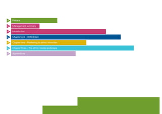 01

Preface

02

Management summary

03

Introduction

04

Chapter one – BME Britain

19

Chapter two – Marketing to ethni...