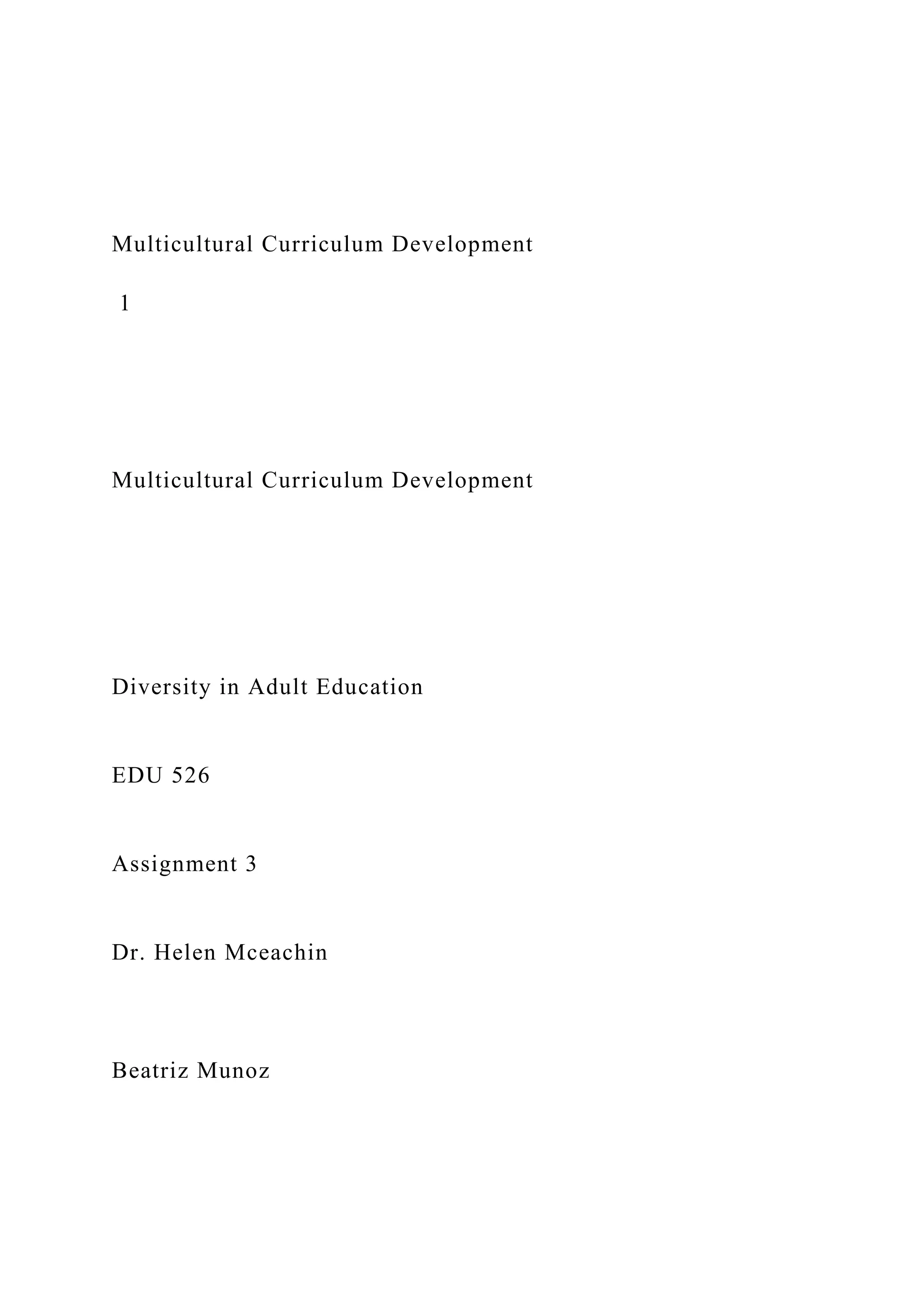 multicultural-curriculum-development-1-multic-docx