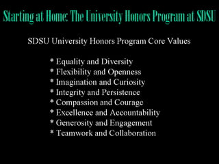 Building Community Beyond the Classroom: Advancing Multiculturalism Through Honors