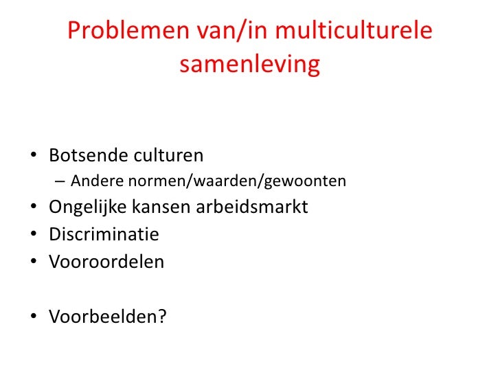 Multiculturele samenleving Multiculturele samenleving