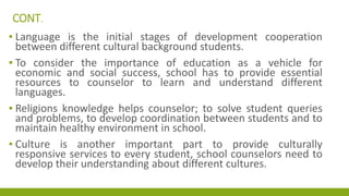 Multiculture school counseling | PPTX