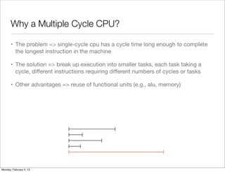 Multi cycle cpu | PDF