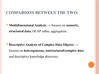 MULTIDIMENSIONAL ANALYSIS AND DESCRIPTIVE MINING OF COMPLEX DATA.pptx