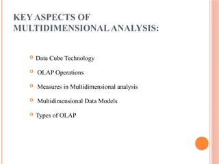 Multidimensional Testing MULTIDIMENSIONAL ANALYSIS AND DESCRIPTIVE MINING OF COMPLEX DATA.pptx