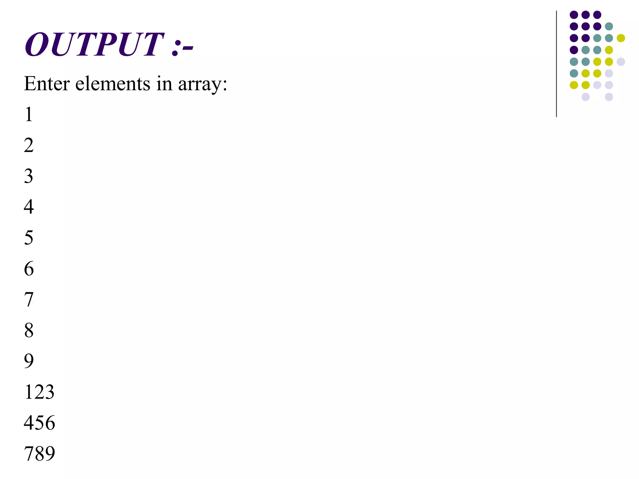 Multidimensional array in C | PPT