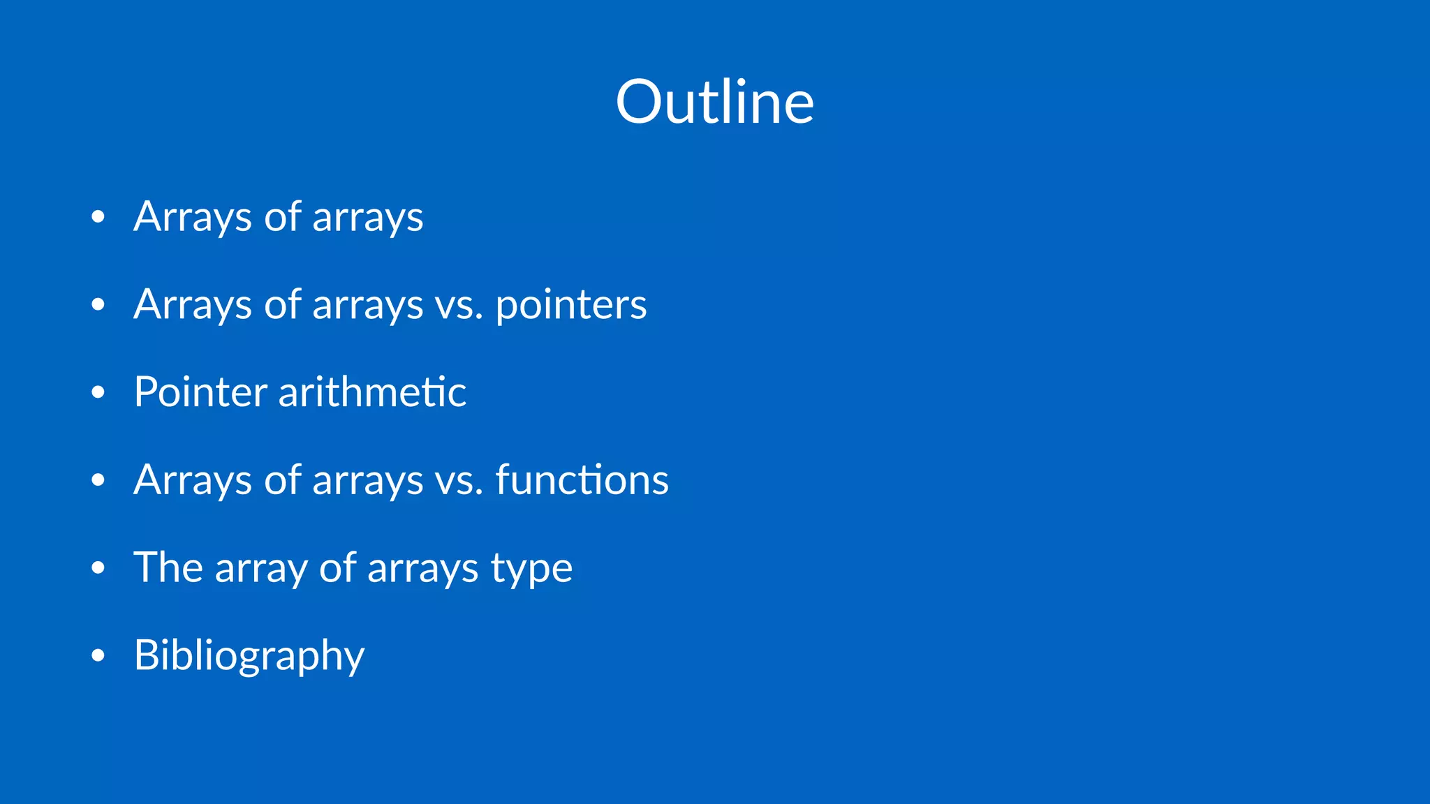 Multidimensional arrays in C++ | PDF