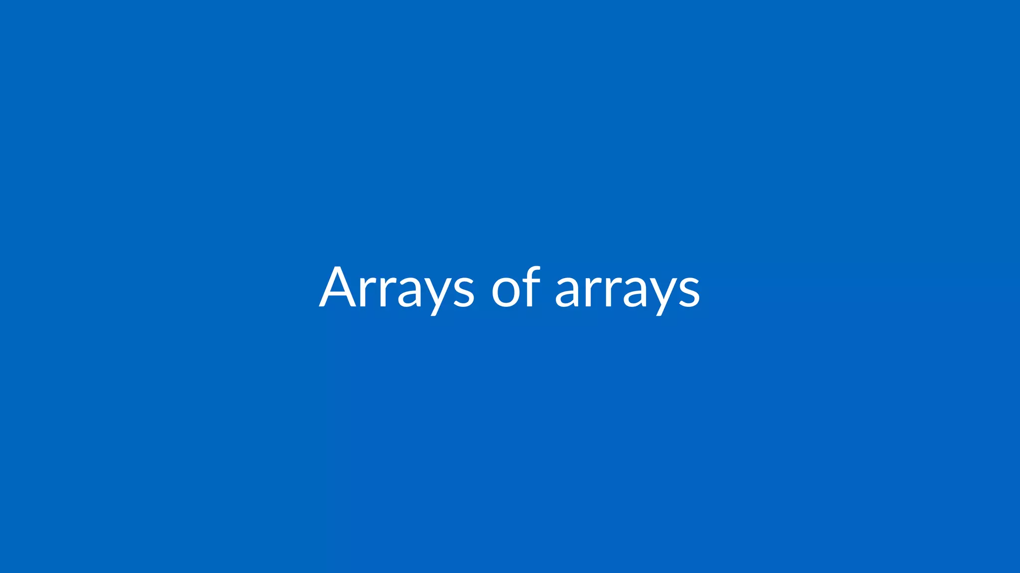 Multidimensional arrays in C++ | PDF