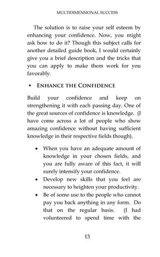 Multidimensional Person. Book MULTIDIMENSIONAL SUCCESS | PDF