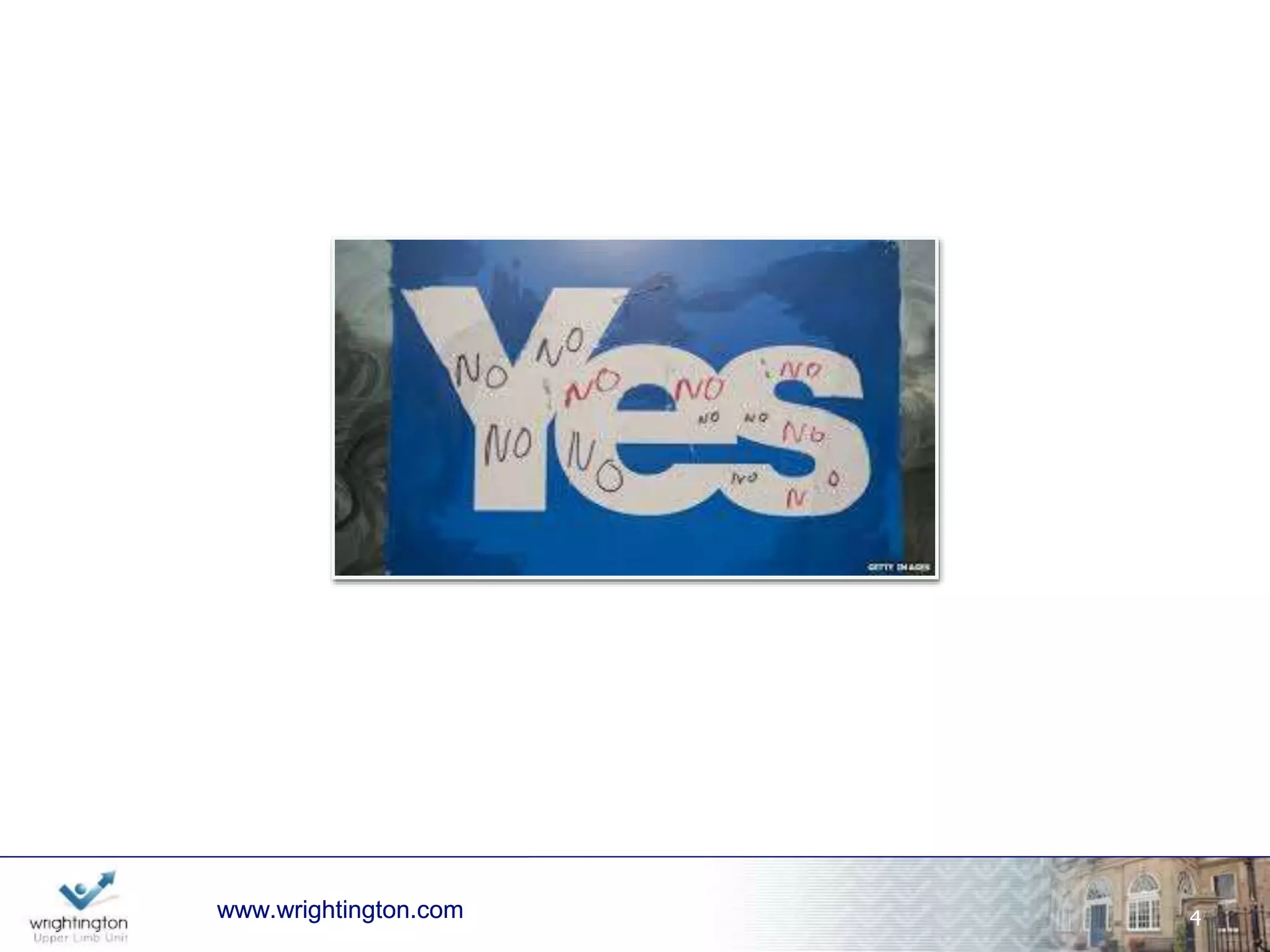 ?MDI 
www.wrightington.com 
4 
17yr old swimmer - overstretch in pool 
Subluxing posterior in flexion and painful 
 