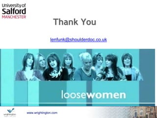 References: 
1.Altchek DW, Warren RF, Skyhar MJ, Ortiz G. T-plasty modification of the Bankart procedure for multidirectional 
instability of the anterior and inferior types. J Bone Joint Surg Am . 1991;73: 105-12.Abstract/FREE Full Text 
2. Bak K, Spring BJ, Henderson JP. Inferior capsular shift procedure in athletes with multidirectional instability based on 
isolated capsular and ligamentous redundancy. Am J Sports Med . 2000;28: 466-71.Abstract/FREE Full Text 
3. Flatow EL, Miniaci A, Evans PJ, Simonian PT, Warren RF. Instability of the shoulder: complex problems and failed 
repairs: Part II. Failed repairs. Instr Course Lect . 1998;47: 113-25.Medline 
4.Gerber C. Observations on the classification of instability. In: Warner JJP, Iannotti JP, Gerber C, editors. Complex and 
revision problems in shoulder surgery . Philadelphia: Lippincott-Raven; 1996. p 9-18. 
5.Pagnani MJ, Warren RF, Altchek DW, Wickiewicz TL, Anderson AF. Arthroscopic shoulder stabilization using 
transglenoid sutures. A four-year minimum followup. Am J Sports Med . 1996;24: 459-67. 
6. Jobe FW, Tibone JE, Pink MM, Jobe CM, Kvitne RS. The shoulder in sports. In: Rockwood CA Jr, Matsen FA 3rd, 
editors. The shoulder . 2nd ed. Philadelphia: WB Saunders; 1996. p 1214-38. 
7. Neer CS 2nd. Involuntary inferior and multidirectional instability of the shoulder: etiology, recognition, and treatment. 
Instr Course Lect . 1985;34: 232-8 
8.Pollock RG, Owens JM, Flatow EL, Bigliani LU. Operative results of the inferior capsular shift procedure for 
multidirectional instability of the shoulder. J Bone Joint Surg Am . 2000;82: 919-28 
wwwwww.w.wrigrhigtinhgttionng.ctoomn.com 
41 
