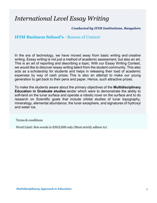 Multidisciplinary approach to education in undergraduate studies dr ...