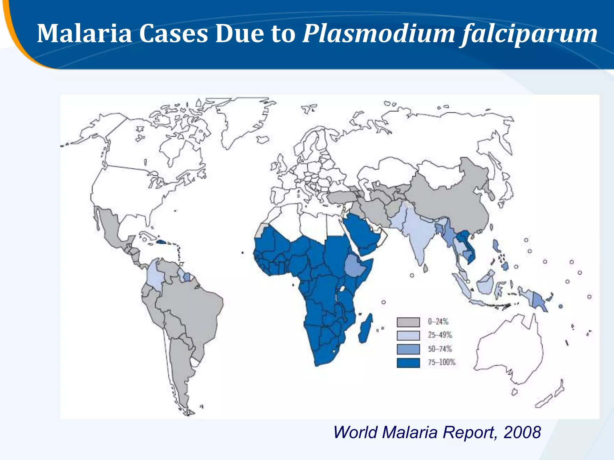 Malaria Cases Due to Plasmodium falciparum




                      World Malaria Report, 2008
 