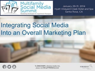 Integrating Social Media
Into an Overall Marketing Plan

 