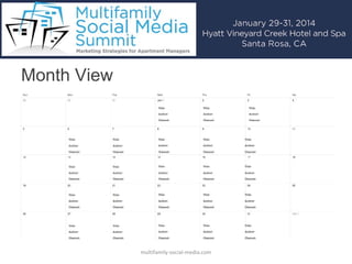 Selecting the Right Content
Think about
First Time
Fran

multifamily-social-media.com

 