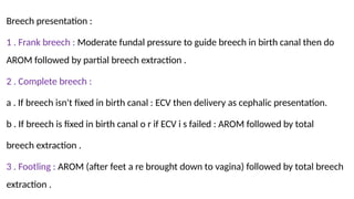 Breech Birth Network Algorithm Multifetal (multiple) pregnancyDamietta University.pptx