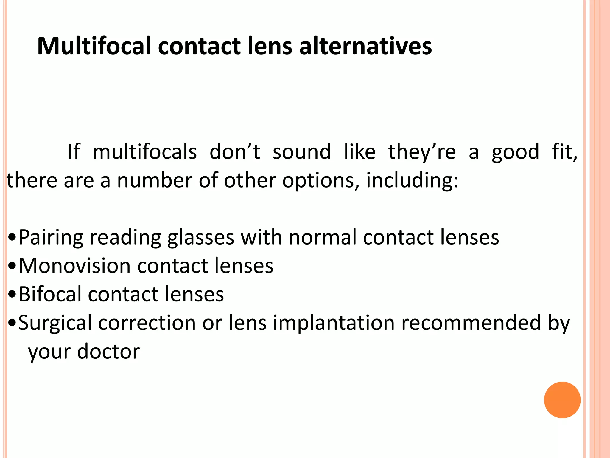 Multifocal contact lens