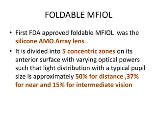 Multifocal iols | PPTX