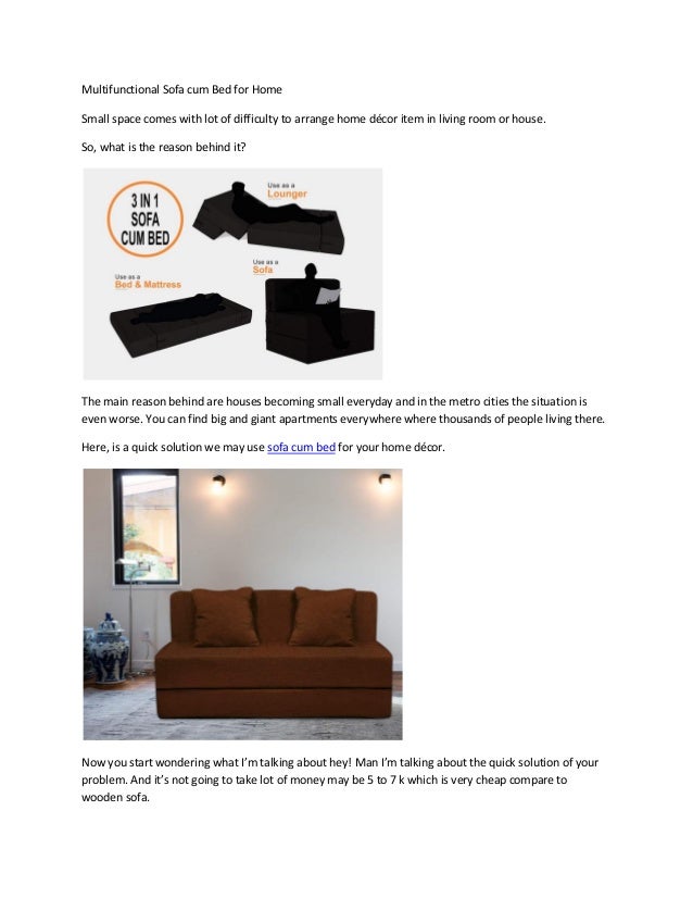 Multifunctional Sofa Cum Bed For Home