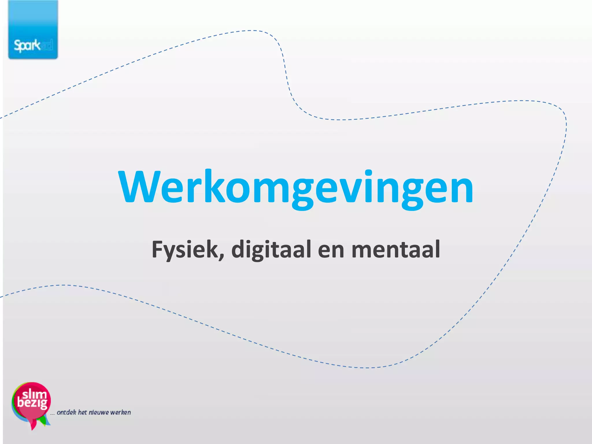 Werkomgevingen
 Fysiek, digitaal en mentaal
 