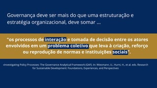 Governança Multinível em Redes Organizacionais, um novo modelo de ...