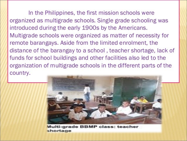 thesis about multigrade teaching in the philippines