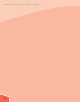 Guía manejo de la hemorragia obstétrica “Código Rojo”




16
 
