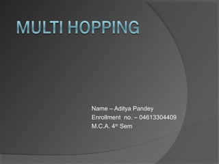 Name – Aditya Pandey
Enrollment no. – 04613304409
M.C.A. 4th Sem
 