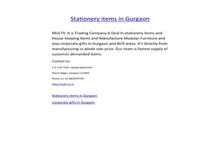 Stationery items in Gurgaon